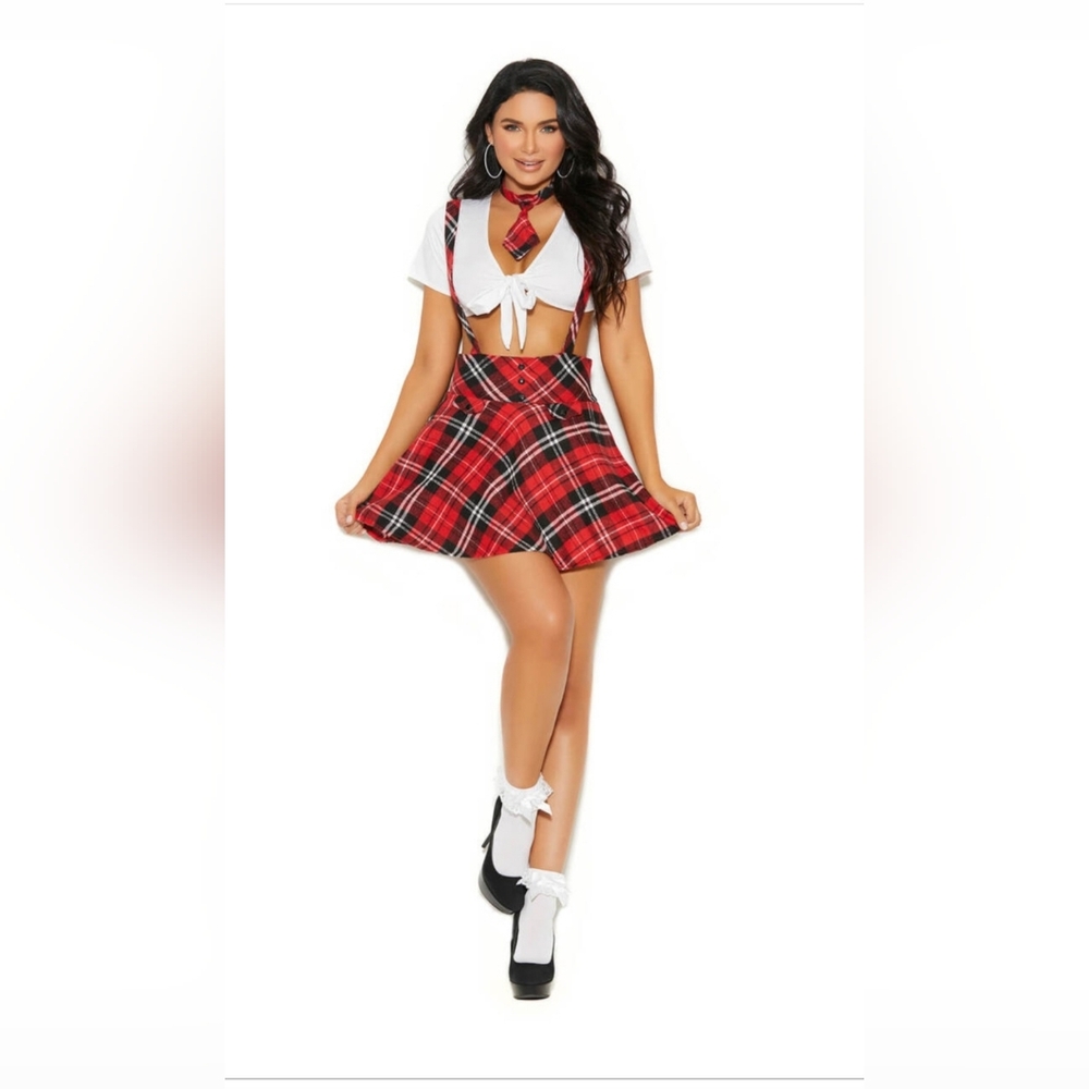 Teacher's Pet 3 Piece Plaid SchoolGirl Costume